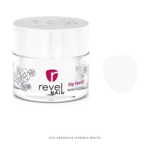 Revel Nail Other - Revel‎ Nail D74 "Veronica (French White)" 0.5 oz. Dip Powder